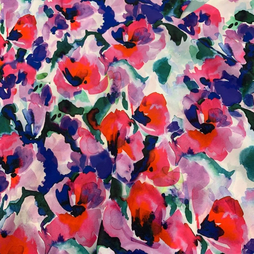 Cremieux Soft Watercolor Floral Blouse Sleeveless Large‎ Double Layered Detail - Picture 8 of 11